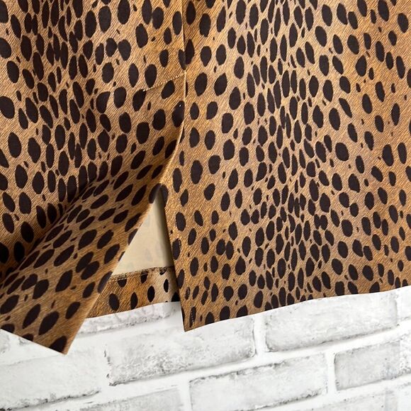Michael Kors Animal Print Leopard Skirt Size 10 - Picture 4 of 5